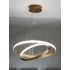 Złota wisząca lampa LED ring 80cm 88Watt L131